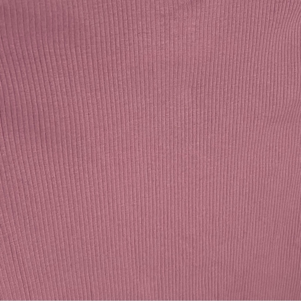 American Eagle Outfitters Ribbed Mauve Crop Short Sleeve Tee- Size Small - Picture 4 of 4